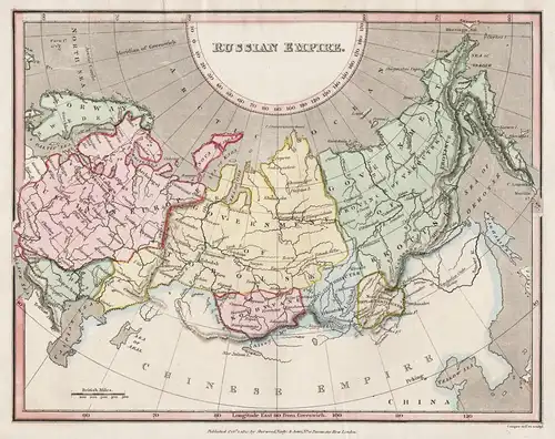 Russian Empire - Russia Russland Russian Federation map Karte