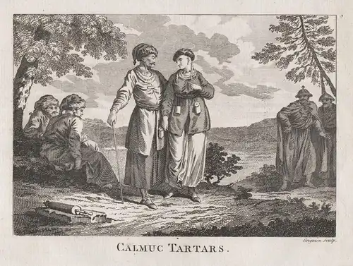 Calmuc Tartars - Kalmyks Kalmücken Tartary Tatarei Tatars costume Trachten