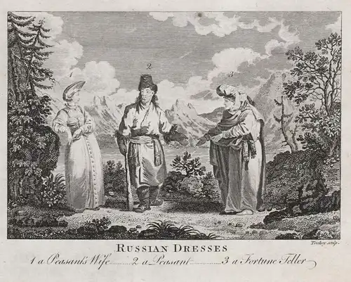 Russian Dresses - Russia Russland Russians Russian fortune teller peasants costume Trachten