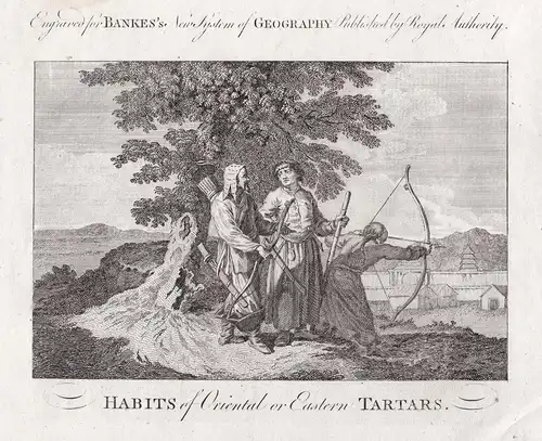 Habits of Oriental or Eastern Tartars - Tatarei Tatars Tartary costume Trachten
