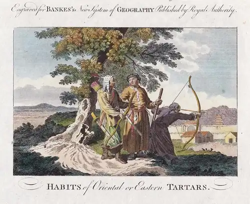 Habits of Oriental or Eastern Tartars - Tatarei Tatars Tartary costume Trachten