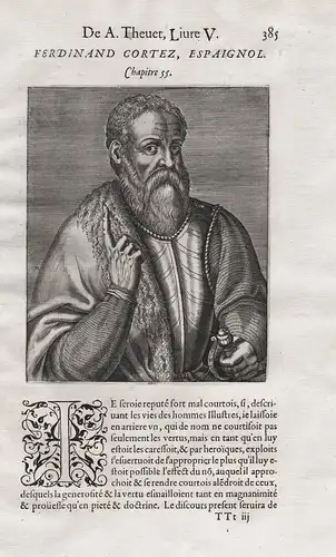 Ferdinand Cortez, Espaignol - Hernan Cortes (1485-1547) Spanish Conquistador Aztec Empire South America Mexico