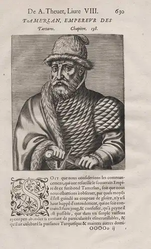 Tamerlan, Empereur des Tartares - Timur (1336-1405) Tamerlan Emperor Timurid Empire Afghanistan Iran Mongol Tu