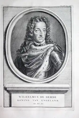 Wilhelmus de Derde. // William III of England 1650 - 1702 King König Portrait Kupferstich engraving