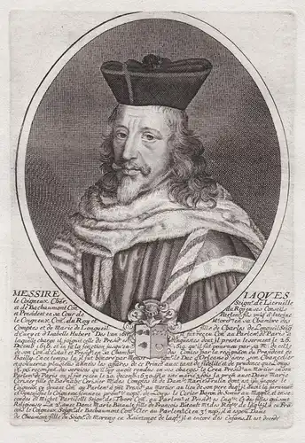 Messire Jaques le Coigneaux Chev. Seign.r de Lierville... - Jacques Le Coigneux (1589-1651) Seigneur de Liervi
