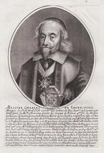 Messire Charles de Laubespine... - Charles de L'Aubespine (1580-1653) marquis de Chateauneuf comte de Sagonne