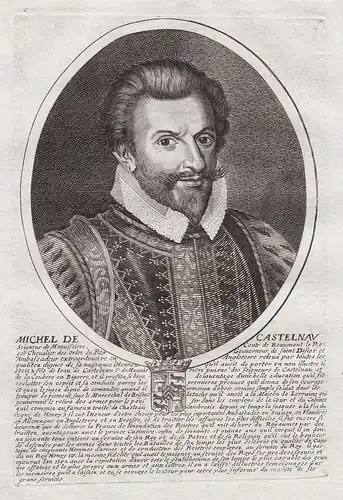 Michel de Castelnau... - Michel de Castelnau (c.1520-1592) Sieur de la Mauvissiere ambassadeur Portrait