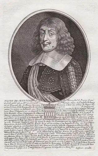Henry de Seneterre... - Henri de la Ferte-Senneterre (1599-1681) mareshal Lorraine La Rochelle Rocroi Nancy Va