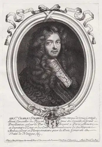 Mes.re Charles Colbert... - Charles Colbert marquis de Croissy (1629-1696) Portrait