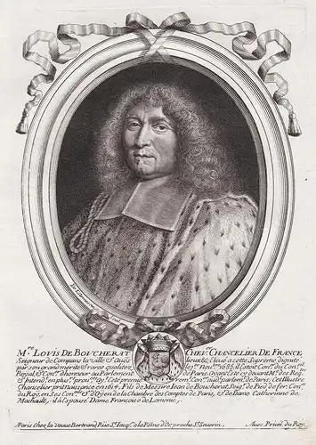 Mess.re Louis de Boucherat... - Louis Boucherat (1616-1699) chancelier de France comte de compans magistrat Po