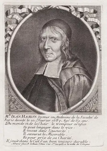 M.e Jean Hamon Docteur en Medecine de la Faculté de Paris... - Jean Hamon (1618-1687) doctor Cherbourg Janseni