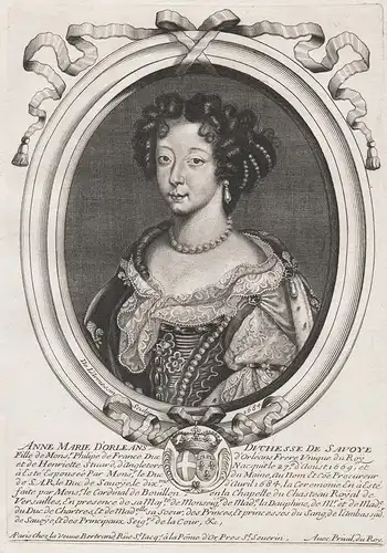 Anne Marie D'Orleans Duchesse de Savoye... - Anne Marie d'Orleans (1669-1728) Savoy Sardegna Savoia Savoyen Po