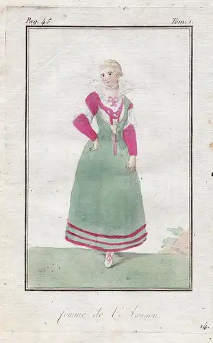 Femme de l'Aragon - Aragonien Aragon Spanien Spain Espana costume  Tracht