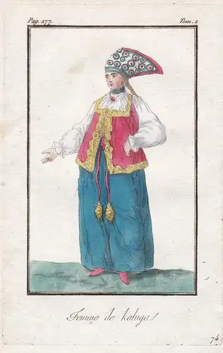 Femme de Kaluga - Kaluga Russland Russia costume Tracht
