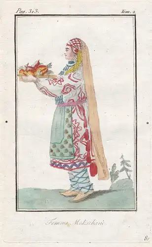 Femme Mokschane - Mokshan Penza Russia Russland costume Trachten