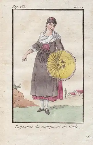 Paysanne du marquisat de Bade - Baden-Baden costume  Tracht