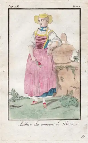 Laitiere des environs de Berne - milkmaid Bern Berne Schweiz Suisse Switzerland costume Trachten