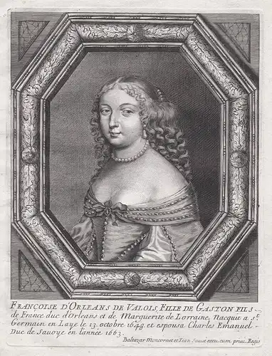 Francoise d'Orleans de Vallois Fille de Gaston Fils de France... - Francoise-Madeleine d'Orleans (1648-1664) p