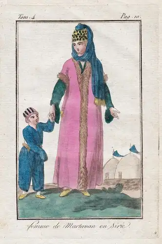 Femme de Martavan en Sirie - Martavan Syrien Syria costume Tracht