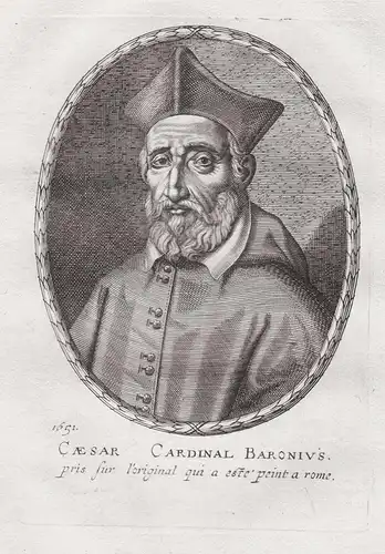 Caesar Cardinal Baronius - Cesare Baronio (1538-1607) Cardinal historian Caesar Baronius Santi Nereo e Achille