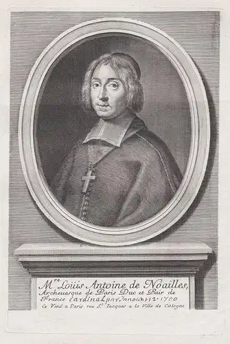 Mre. Louis Antoine de Noailles - Louis Antoine de Noailles (1651-1727) cardinal Kardinal archbishop Erzbischof