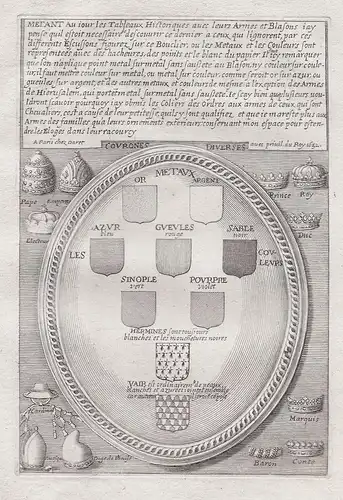 Metant au Jour des Tableaux Historiques avec leurs Armes et Blasons... - Heraldik heraldry heraldique Wappen c