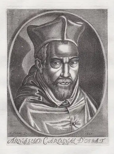 Arnaud Cardinal d'Ossat - Arnaud d'Ossat (1537-1604) cardinal Kardinal Portrait gravure