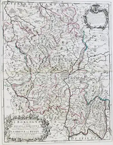 Governo Generale di Borgogna che contiene Il Ducato di Borgogna diviso nel Digionese, Cialonese, Maconese, Aut