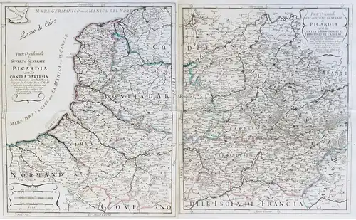 Parte Occidentale del Governo Generale di Picardia con la Contea d'Artesia / Parte Orientale del Governo Gener