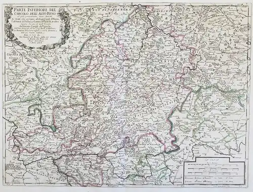 Parte Inferiore del Circolo dell'Alto Reno nel quale principalmente sono descritti Li Stati che spettano alli