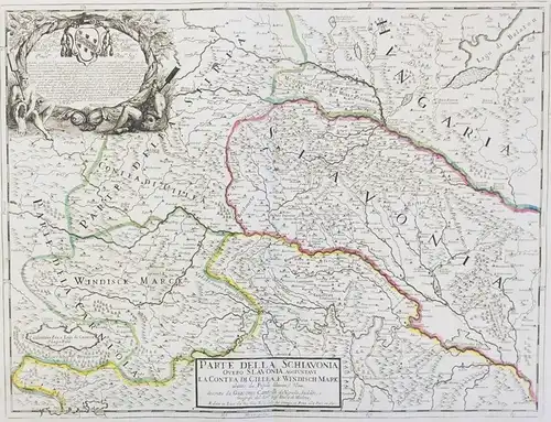 Parte della Schiavonia, Overo Slavonia, aggiuntavi la Contea di Cillea, e Windisch Mark abitate da Popoli Slav