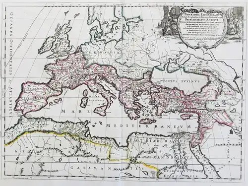 Geographia Patriarchalis Tabula Geographica in Epitomen contracta; in qua Patriarchatus antiqui Romanus, Const