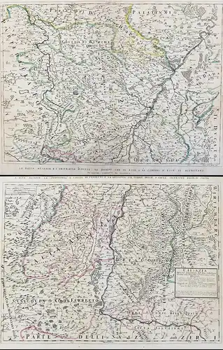 L'Alsazia divisa nel Landgraviato dell'Alta e della Bassa Alsazia, nella Suntgovia, nell'Ortnavia, e nella Bri