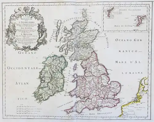 L'Isole Britanniche ouvero L'Inghilterra Divisa in sette Regni, quattro de Sasoni, e Tre dell Inglesi, et il P