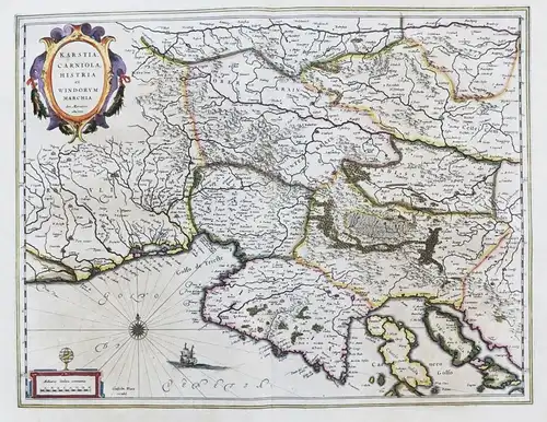 Karstia, Carniola, Histria et Windorum Marchia - Croatia Kroatia Istria Istrien Krain Udine Trieste Rijeka Lju