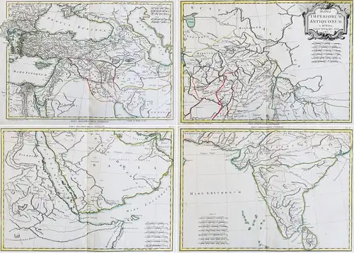 Mappa Imperiorum Antiquorum - Middle East Arabia Iran India Irak Iraq Persia