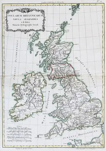 Insularum Britannicarum Tabula Geographica - British Isles Great Britain Ireland Irland