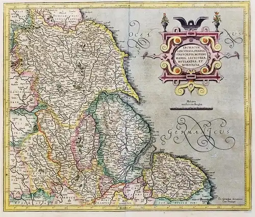 Eboracum, Lincolnia, Derbia, Staffordia, Notinghamia, Lecestria, Rutlandia, et Norfolcia - Lincolnshire Norfol
