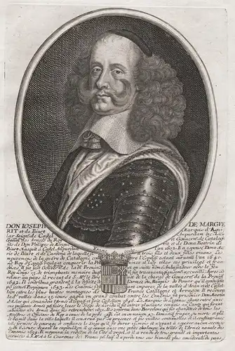 Don Joseph de Marguerit et de Biure... - Josep Margarit de Biure (1602-1685) Thuir General Lleida Constanti Ag