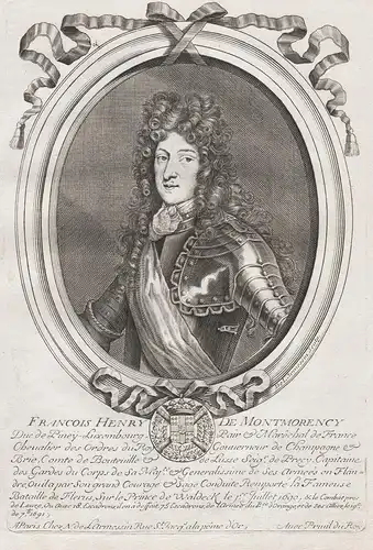 Francois Henry de Montmorency... - Francois-Henri de Montmorency-Luxemburg (1628-1695) Portrait