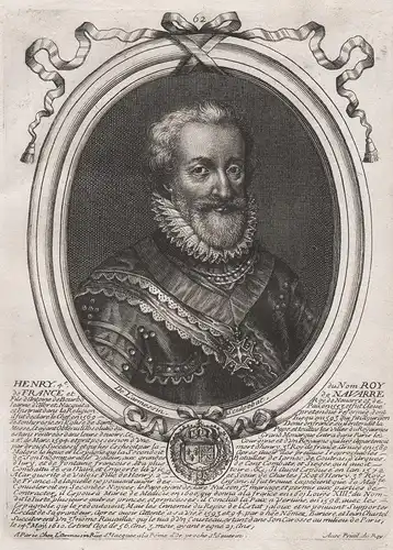 Henry 4e, du Nom Roy de France et de Navarre - Henry IV of France (1553-1610) King Roi König Frankreich Portra