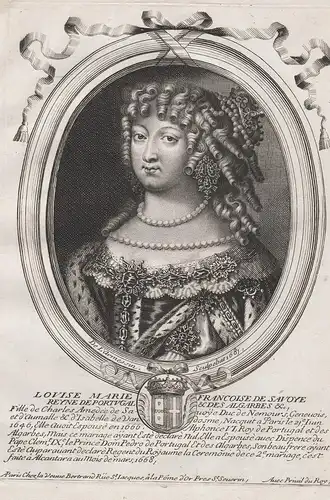 Louise Marie Francoise de Savoye... - Maria Francisca of Savoy (1646-1683) Queen Portugal Königin Savoyen Savo