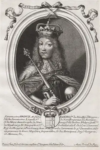 Serenissime Prince Archiduc Ioseph, Ier. du Nom... - Joseph I. (1678-1711) HRR Holy Roman Emperor Kaiser Portr