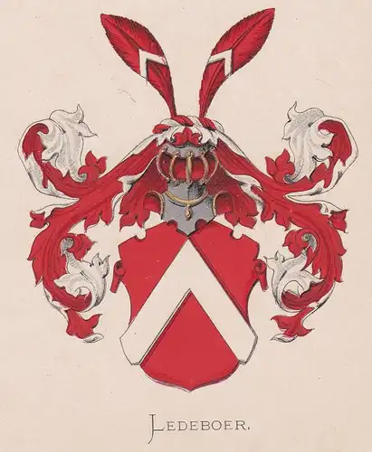 Ledeboer - Wappen coat of arms heraldry Heraldik blason Wapen