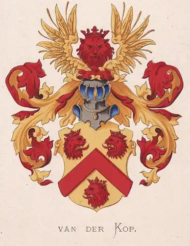 Van der Kop - Wappen coat of arms heraldry Heraldik blason Wapen
