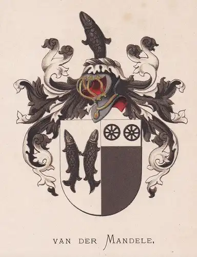 Van der Mandele - Wappen coat of arms heraldry Heraldik blason Wapen
