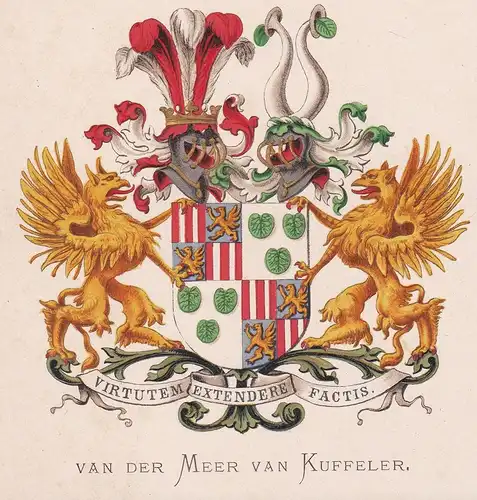 Van der Meer Van Kuffeler - Wappen coat of arms heraldry Heraldik blason Wapen