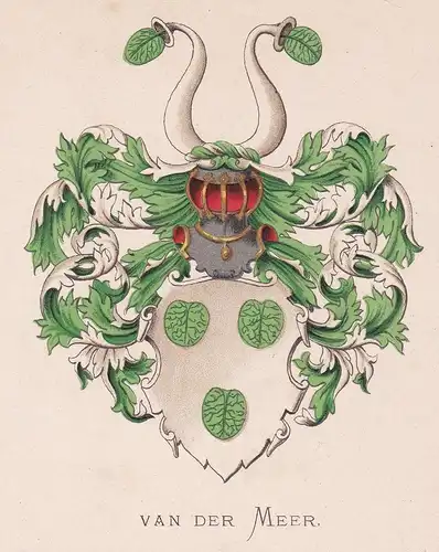 Van der Meer - Wappen coat of arms heraldry Heraldik blason Wapen