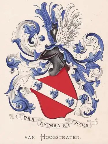 Van Hoogstraten - Wappen coat of arms heraldry Heraldik blason Wapen