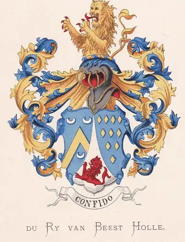 Du ry van Beest Holle - Wappen coat of arms heraldry Heraldik blason Wapen